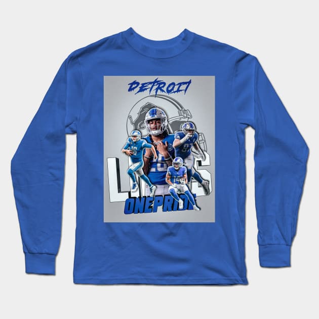 Detroit Lions Football Long Sleeve T-Shirt by NFLapparel